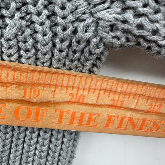 REVOLVE S 525 AMERICA chunky Gray oversized woman cowl fisherman core Sweater - Picture 13 of 13